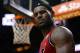 MIAMI, FL - FEBRUARY 26: LeBron James #6 of the Miami Heat looks on during a game at American Airlines Arena on February 26, 2013 in Miami, Florida. (Photo by Mike Ehrmann/Getty Images)