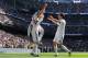 MADRID, SPAIN - MARCH 02: Karim Benzema of Real Madrid CF celebrates with his teammates Jose Callejon (C) and Kaka (R) of Real Madrid CF after scoring the opening goal during the La Liga match between Real Madrid CF and FC Barcelona at Bernabeu on March 2, 2013 in Madrid, Spain. (Photo by David Ramos/Getty Images)