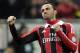MILAN, ITALY - MARCH 02: Giampaolo Pazzini of AC Milan celebrates scoring the third goal during the Serie A match between AC Milan and S.S. Lazio at San Siro Stadium on March 2, 2013 in Milan, Italy. (Photo by Claudio Villa/Getty Images)