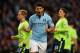 MANCHESTER, ENGLAND - NOVEMBER 17: Sergio Aguero of Manchester City celebrates scoring his team's second goal from the penalty spot, to make the score 2-0 during the Barclays Premier League match between Manchester City and Aston Villa at the Etihad Stadium on November 17, 2012 in Manchester, England. (Photo by Alex Livesey/Getty Images)