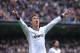 MADRID, SPAIN - JANUARY 27: Cristiano Ronaldo of Real Madrid CF celebrates after scoring his team's third goal during the La Liga match between Real Madrid CF and Getafe CF at estadio Santiago Bernabeu on January 27, 2013 in Madrid, Spain. (Photo by Denis Doyle/Getty Images)