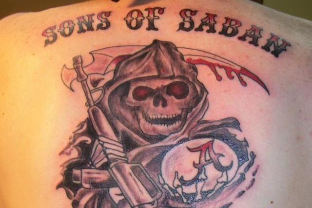 Alabama Superfan Dumbs Down Sons Of Anarchy Logo For Sons Of