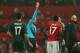 MANCHESTER, ENGLAND - MARCH 05: Referee Bahattin Duran sends off Nani of Manchester United during the UEFA Champions League Round of 16 Second leg match between Manchester United and Real Madrid at Old Trafford on March 5, 2013 in Manchester, United Kingdom. (Photo by Alex Livesey/Getty Images)
