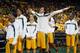 Mar 04, 2013; Waco, TX, USA; Baylor Bears center Brittney Griner (42) reacts during the game against the Kansas State Wildcats at the Ferrell Center. Baylor won 90-68. Mandatory Credit: Kevin Jairaj-USA TODAY Sports