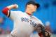 TORONTO, CANADA - SEPTEMBER 15: Andrew Bailey #40 of the Boston Red Sox delivers a pitch during MLB game action against the Toronto Blue Jays on September 15, 2012 at Rogers Centre in Toronto, Ontario, Canada. (Photo by Tom Szczerbowski/Getty Images)