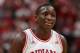 Feb 2 2013, Bloomington, USA; Indiana Hoosiers guard Victor Oladipo (4) smiles as he enjoys the lead against the Michigan Wolverines at Assembly Hall. Indiana defeats Michigan 81-73. Mandatory Credit: Brian Spurlock-USA TODAY Sports