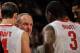 COLUMBUS, OH - FEBRUARY 14: Head Coach Thad Matta of the Ohio State Buckeyes talks to his team during a timeout against the Northwestern Wildcats on February 14, 2013 at Value City Arena in Columbus, Ohio. (Photo by Jamie Sabau/Getty Images)