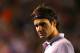MELBOURNE, AUSTRALIA - JANUARY 25: Roger Federer of Switzerland looks on in his semifinal match against Andy Murray of Great Britain during day twelve of the 2013 Australian Open at Melbourne Park on January 25, 2013 in Melbourne, Australia. (Photo by Mark Kolbe-Pool/Getty Images)