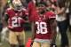 NEW ORLEANS, LA - FEBRUARY 03: Dashon Goldson #38 of the San Francisco 49ers reacts against the Baltimore Ravens during Super Bowl XLVII at the Mercedes-Benz Superdome on February 3, 2013 in New Orleans, Louisiana. (Photo by Win McNamee/Getty Images)