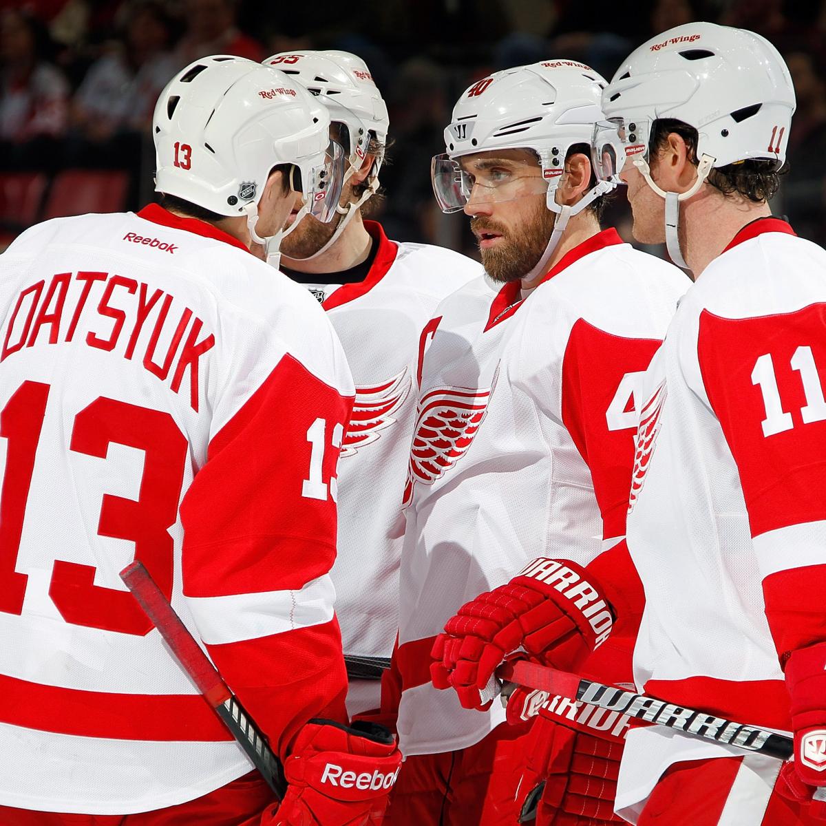 Detroit Red Wings Updated Stat Predictions for the Top 8 Red Wings