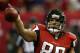 ATLANTA, GA - JANUARY 20: Tight end Tony Gonzalez #88 of the Atlanta Falcons celebrates after catching a 10-yard touchdown in the second quarter against the San Francisco 49ers in the NFC Championship game at the Georgia Dome on January 20, 2013 in Atlanta, Georgia. (Photo by Streeter Lecka/Getty Images)