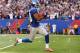 EAST RUTHERFORD, NJ - OCTOBER 21: Victor Cruz #80 of the New York Giants scores the winning touchdown against the Washington Redskins in the fourth quarter of a 27-23 Giant win at MetLife Stadium on October 21, 2012 in East Rutherford, New Jersey. (Photo by Al Bello/Getty Images)