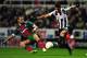 Hatem Ben Arfa (R) will hope to lead Newcastle to the Europa League quarterfinals.