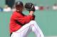 Mar 6, 2013; Fort Myers, FL, USA; Boston Red Sox starting pitcher Jon Lester (31) throws during spring training game against the Pittsburgh Pirates at JetBlue Park. Mandatory Credit: Steve Mitchell-USA TODAY Sports