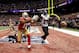 NEW ORLEANS, LA - FEBRUARY 03: Michael Crabtree #15 of the San Francisco 49ers is unable to come up with a fourth down catch in the endzone late in the fourth quarter against Ed Reed #20 of the Baltimore Ravens during Super Bowl XLVII at the Mercedes-Benz Superdome on February 3, 2013 in New Orleans, Louisiana. (Photo by Ezra Shaw/Getty Images)