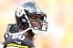 December 9, 2012; Pittsburgh, PA, USA; Pittsburgh Steelers wide receiver Plaxico Burress (80) looks on from the sidelines against the San Diego Chargers during the second quarter at Heinz Field. Mandatory Credit: Charles LeClaire-USA TODAY Sports