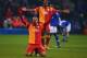 GELSENKIRCHEN, GERMANY - MARCH 12: Felipe Melo of Galatasaray celebrates next to Didier Drogba after the UEFA Champions League round of 16 second leg match between FC Schalke 04 and Galatasaray AS at Veltins-Arena on March 12, 2013 in Gelsenkirchen, Germany. (Photo by Lars Baron/Getty Images)