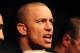 Oct. 29, 2011; Las Vegas, NV, USA; UFC fighter Georges St-Pierre sits cageside during UFC 137 at the Mandalay Bay event center. Mandatory Credit: Mark J. Rebilas-USA TODAY Sports
