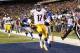 EAST RUTHERFORD, NJ - NOVEMBER 04: Mike Wallace #17 of the Pittsburgh Steelers scores in front of Brian Witherspoon #29 of the New York Giants during their game at MetLife Stadium on November 4, 2012 in East Rutherford, New Jersey. (Photo by Jeff Zelevansky/Getty Images)