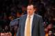March 10, 2013; Los Angeles, CA, USA; Chicago Bulls head coach Tom Thibodeau watches game action against the Los Angeles Lakers during the first half at Staples Center. Mandatory Credit: Gary A. Vasquez-USA TODAY Sports