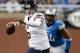 DETROIT, MI - DECEMBER 30: Jay Cutler #6 of the Chicago Bears gets ready to throw a fourth quarter pass in front of Lawrence Jackson #94 of the Detroit Lions at Ford Field on December 30, 2012 in Detroit, Michigan. Chicago won the game 26-24. (Photo by Gregory Shamus/Getty Images)
