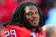 November 17, 2012; Athens, GA, USA; Georgia Bulldogs linebacker Jarvis Jones (29) shown on the sidelines during the game against the Georgia Southern Eagles during the first half at Sanford Stadium. Georgia defeated Georgia Southern 45-14. Mandatory Credit: Dale Zanine-USA TODAY Sports