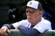 LAKELAND, FL - MARCH 10: Manager Jim Leyland #10 of the Detroit Tigers directs play against the Washington Nationals March 10, 2013 at Joker Marchant Stadium in Lakeland, Florida. (Photo by Al Messerschmidt/Getty Images)