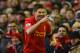 LIVERPOOL, ENGLAND - MARCH 10: Steven Gerrard of Liverpool celebrates his goal to make it 3-2 during the Barclays Premier League match between Liverpool and Tottenham Hotspurs at Anfield on March 10, 2013 in Liverpool, England. (Photo by Michael Regan/Getty Images)