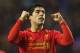 WIGAN, ENGLAND - MARCH 02: Luis Suarez of Liverpool celebrates after scoring his third goal to complete a hat trick during the Barclays Premier League match between Wigan Athletic and Liverpool at the DW Stadium on March 2, 2013 in Wigan, England. (Photo by Alex Livesey/Getty Images)