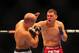 Oct. 29, 2011; Las Vegas, NV, USA; UFC fighter Nick Diaz (right) against fighter B.J. Penn during a welterweight bout at UFC 137 at the Mandalay Bay event center. Mandatory Credit: Mark J. Rebilas-USA TODAY Sports