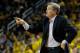 ANN ARBOR, MI - JANUARY 30: Head coach Bill Carmody of the Northwestern Wildcats points something out from the bench while playing the Michigan Wolverines at Crisler Center on January 30, 2013 in Ann Arbor, Michigan. Michigan won the game 68-46. (Photo by Gregory Shamus/Getty Images)