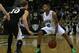 D.J. Cooper makes a move on Western Michigan’s Brandon Pokley. (Photo by Mark Clavin)