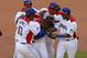 MIAMI, FL - MARCH 16: Fernando Rodney #56 of the Dominican Republic celebrates after winning a World Baseball Classic second round game against Puerto Rico at Marlins Park on March 16, 2013 in Miami, Florida. (Photo by Mike Ehrmann/Getty Images)