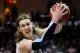 LAS VEGAS, NV - MARCH 11: Kelly Olynyk #13 of the Gonzaga Bulldogs grabs a rebound during the championship game of the West Coast Conference Basketball tournament against the Saint Mary's Gaels at the Orleans Arena March 11, 2013 in Las Vegas, Nevada. Gonzaga won 65-51. (Photo by David Becker/Getty Images)