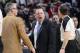 Mar 18, 2013; Chicago, IL, USA; Chicago Bulls head coach Tom Thibodeau reacts after a call during the second half at the United Center. Denver defeats Chicago 119-118 in overtime. Mandatory Credit: Mike DiNovo-USA TODAY Sports