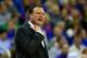 KANSAS CITY, MO - MARCH 16: Head Coach Bill Self of the Kansas Jayhawks reacts in the first half against hte Kansas State Wildcats during the Final of the Big 12 basketball tournament at Sprint Center on March 16, 2013 in Kansas City, Missouri. (Photo by Jamie Squire/Getty Images)