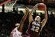 ALBUQUERQUE, NM - MARCH 15: Shawn Stockton #22 of the Montana Grizzlies rebounds against Jordan Taylor #11 of the Wisconsin Badgers in the second half of the game during the second round of the 2012 NCAA Men's Basketball Tournament at The Pit on March 15, 2012 in Albuquerque, New Mexico. (Photo by Ronald Martinez/Getty Images)