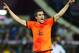 KHARKOV, UKRAINE - JUNE 13: Robin van Persie of Netherlands reacts during the UEFA EURO 2012 group B match between Netherlands and Germany at Metalist Stadium on June 13, 2012 in Kharkov, Ukraine. (Photo by Lars Baron/Getty Images)