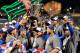 SAN FRANCISCO, CA - MARCH 19: The Dominican Republic celerbates with the trophy after defeating Puerto Rico to win the Championship Round of the 2013 World Baseball Classic by a score of 3-0 at AT&T Park on March 19, 2013 in San Francisco, California. (Photo by Thearon W. Henderson/Getty Images)