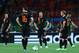 KHARKOV, UKRAINE - JUNE 17: (L-R) Joris Mathijsen, Robin van Persie, Rafael van der Vaart, Wesley Sneijder and Klaas Jan Huntelaar of Netherlands show their dejection after conceding a second goal during the UEFA EURO 2012 group B match between Portugal and Netherlands at Metalist Stadium on June 17, 2012 in Kharkov, Ukraine. (Photo by Julian Finney/Getty Images)