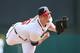 LAKE BUENA VISTA, FL - FEBRUARY 22: Craig Kimbrel #46 of the Atlanta Braves warms up prior to the start of the inning during the game against the Detroit Tigers on February 22, 2013 in Lake Buena Vista, Florida. The Tigers defeted th Braves 2-1. (Photo by Leon Halip/Getty Images)