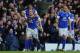 LIVERPOOL, ENGLAND - MARCH 16: Leon Osman of Everton celebrates scoring the opening goal with his team-mates during the Barclays Premier League match between Everton and Manchester City at Goodison Park on March 16, 2013 in Liverpool, England. (Photo by Michael Regan/Getty Images)
