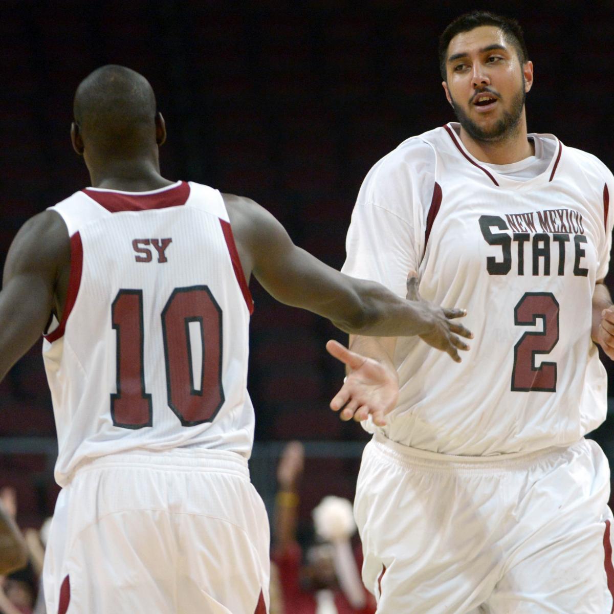 Sim Bhullar: New Mexico State Star Will Be Player to Watch vs. Saint ...