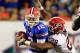 JACKSONVILLE, FL - OCTOBER 29: Jarvis Jones #29 of the Georgia Bulldogs tackles John Brantley #12 of the Florida Gators during the game at EverBank Field on October 29, 2011 in Jacksonville, Florida. (Photo by Sam Greenwood/Getty Images)