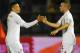 SERRAVALLE, SAN MARINO - MARCH 22: Alex Oxlade-Chamberlain of England celebrates his goal with Tom Cleverley (R) during the FIFA 2014 World Cup Qualifier Group H match between San Marino and England at Serravalle Stadium on March 22, 2013 in Serravalle, San Marino. (Photo by Mike Hewitt/Getty Images)