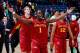DAYTON, OH - MARCH 22: Bubu Palo #1 of the Iowa State Cyclones celebrates with teammates after defeating the Notre Dame Fighting Irish during the second round of the 2013 NCAA Men's Basketball Tournament at UD Arena on March 22, 2013 in Dayton, Ohio. (Photo by Joe Robbins/Getty Images)
