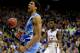 KANSAS CITY, MO - MARCH 24: James Michael McAdoo #43 of the North Carolina Tar Heels reacts in the first half against the Kansas Jayhawks during the third round of the 2013 NCAA Men's Basketball Tournament at Sprint Center on March 24, 2013 in Kansas City, Missouri. (Photo by Jamie Squire/Getty Images)