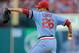 ST. LOUIS, MO - AUGUST 5: Kyle Lohse #26 of the St. Louis Cardinals throws to a Milwaukee Brewers batter at Busch Stadium on August 5, 2012 in St. Louis, Missouri. (Photo by Jeff Curry/Getty Images)
