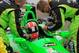 James Hinchcliffe gets strapped in before the Honda Grand Prix of St. Peterburg. Credit: Dwight Drum .