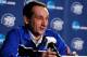 Mar 21, 2013; Philadelphia, PA, USA; Duke Blue Devils head coach Mike Krzyzewski during press conference the day before the second round of the 2013 NCAA tournament at the Wells Fargo Center. Mandatory Credit: Eileen Blass-USA TODAY Sports